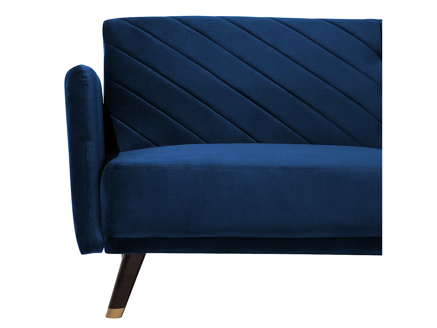 Canapé-lit 3 places SENJA Velours Bleu marine