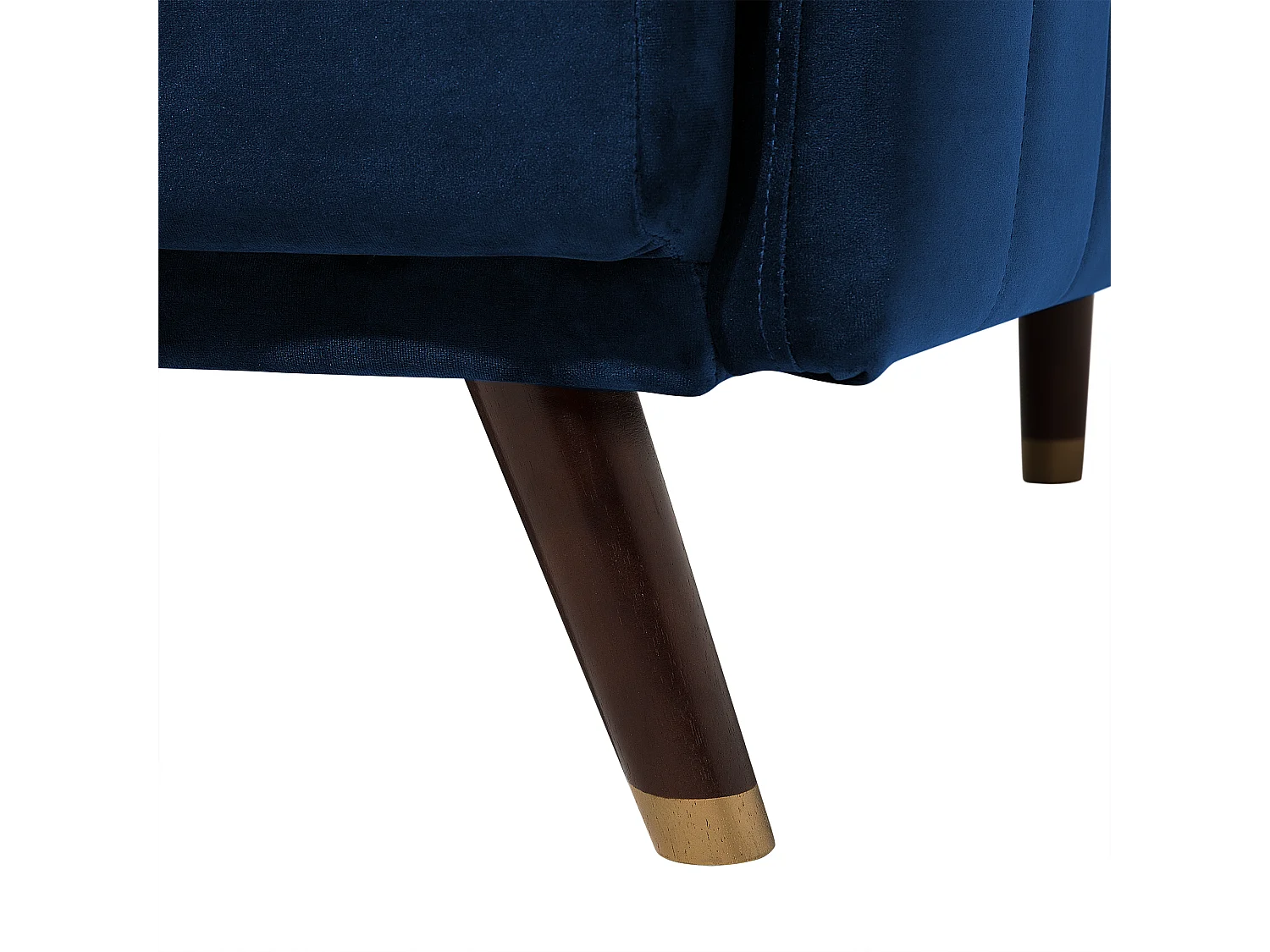 Canapé-lit 3 places SENJA Velours Bleu marine