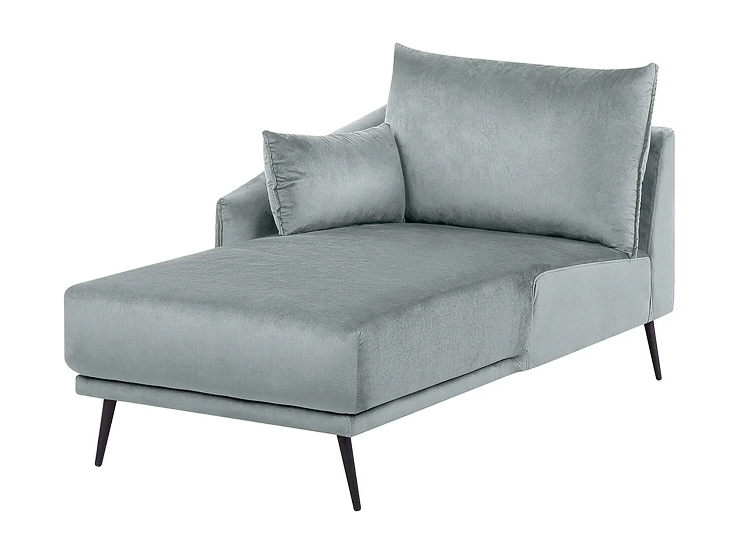 Canapé d'Angle - Varde - en Velours Gris avec LED Moderne pour 3 Personnes