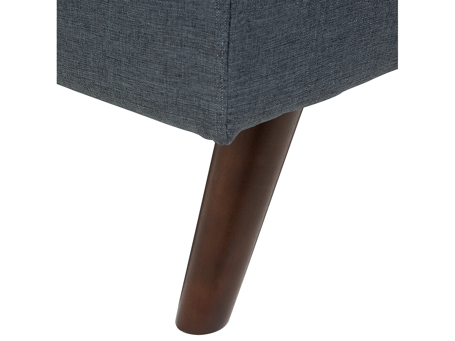 Canapé-lit 3 places RONNE Tissu Gris foncé