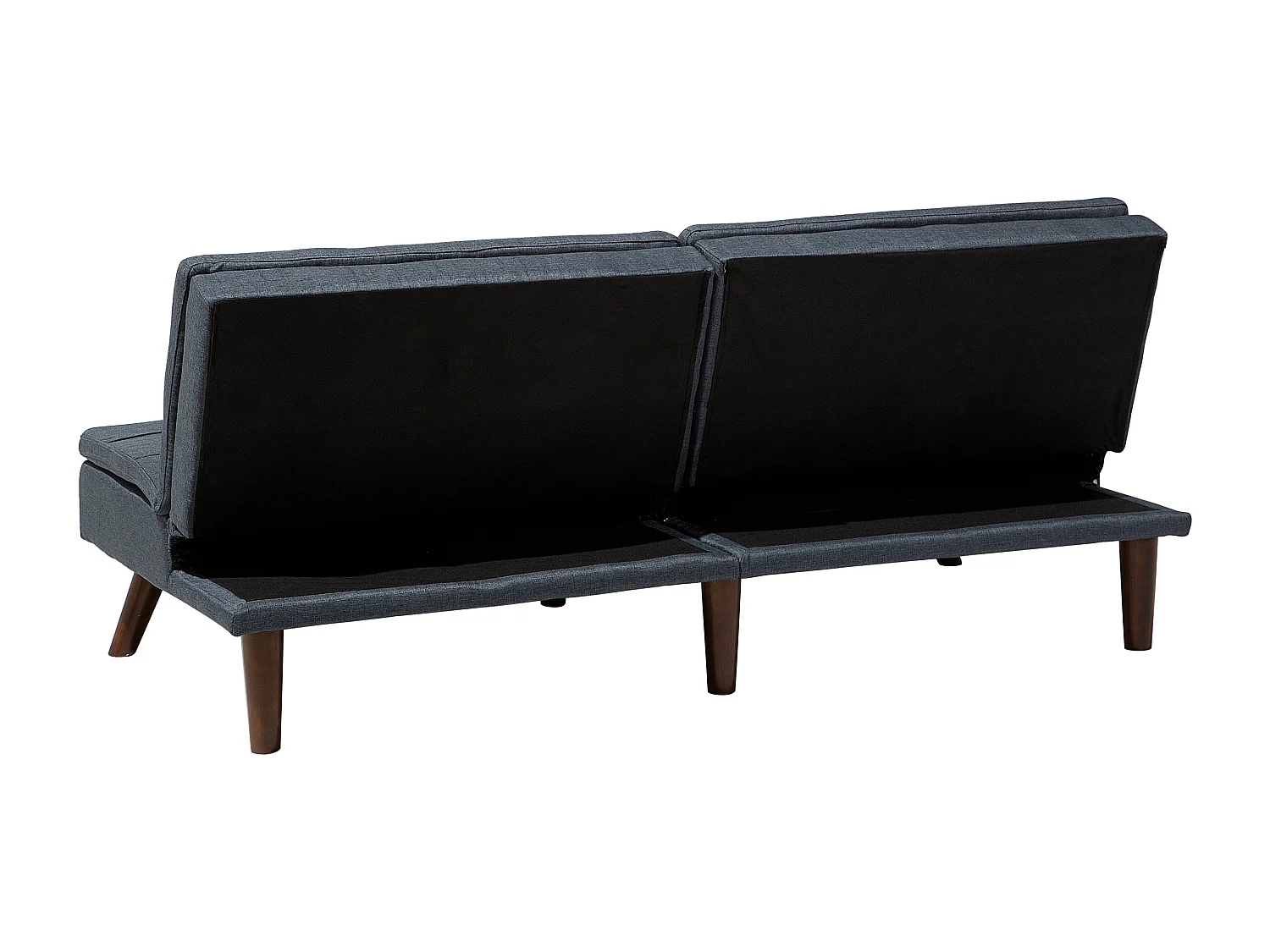 Divano letto RONNE Tessuto Grigio scuro 3 posti