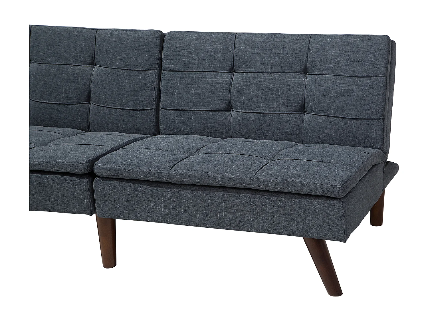 Divano letto RONNE Tessuto Grigio scuro 3 posti