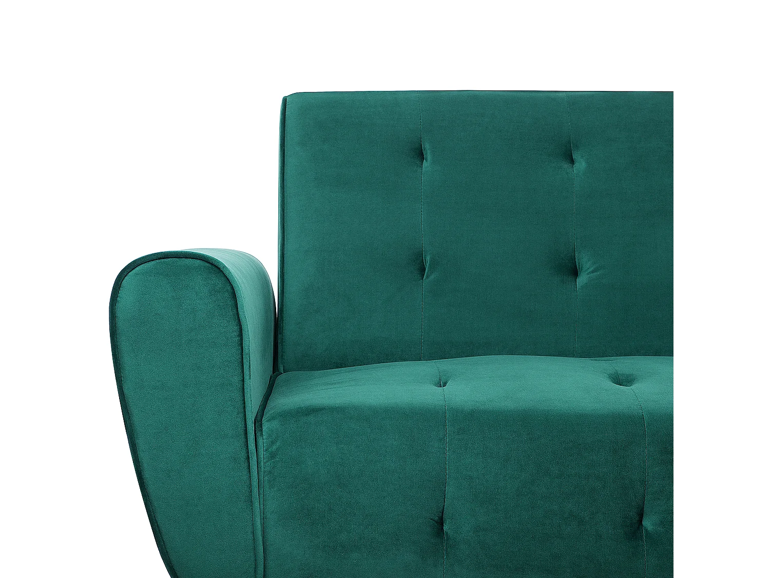 Canapé-lit 3 places SELNES Velours Vert émeraude