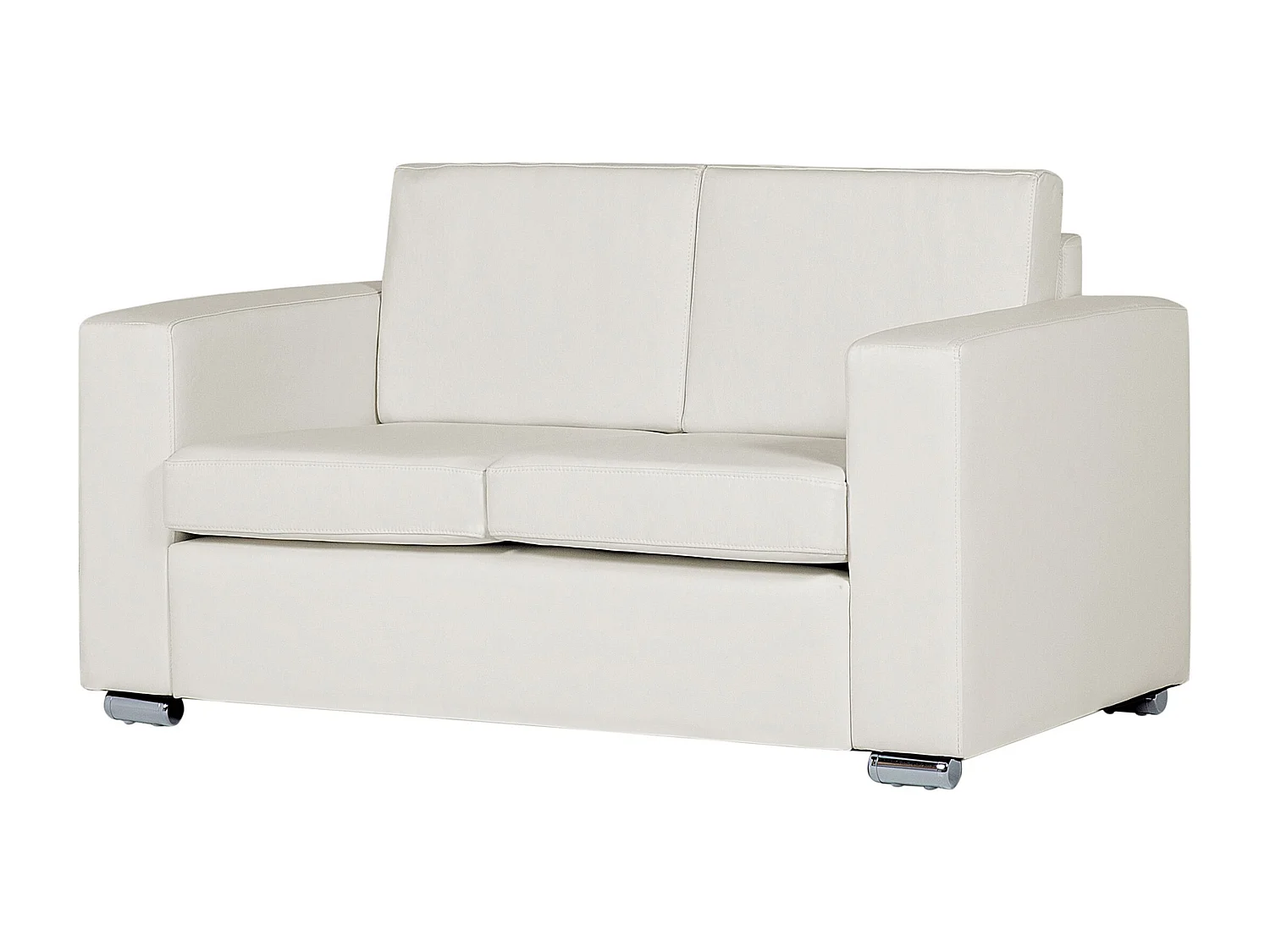 Sofa HELSINKI Skóra naturalna Biały dla 2 osób