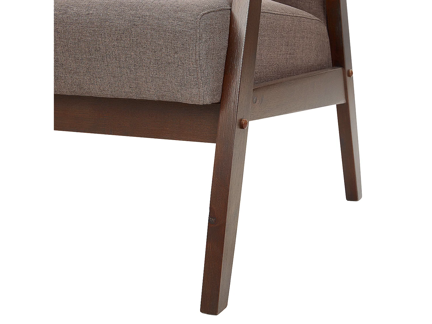 Canapé 3 places ASNES Tissu Marron