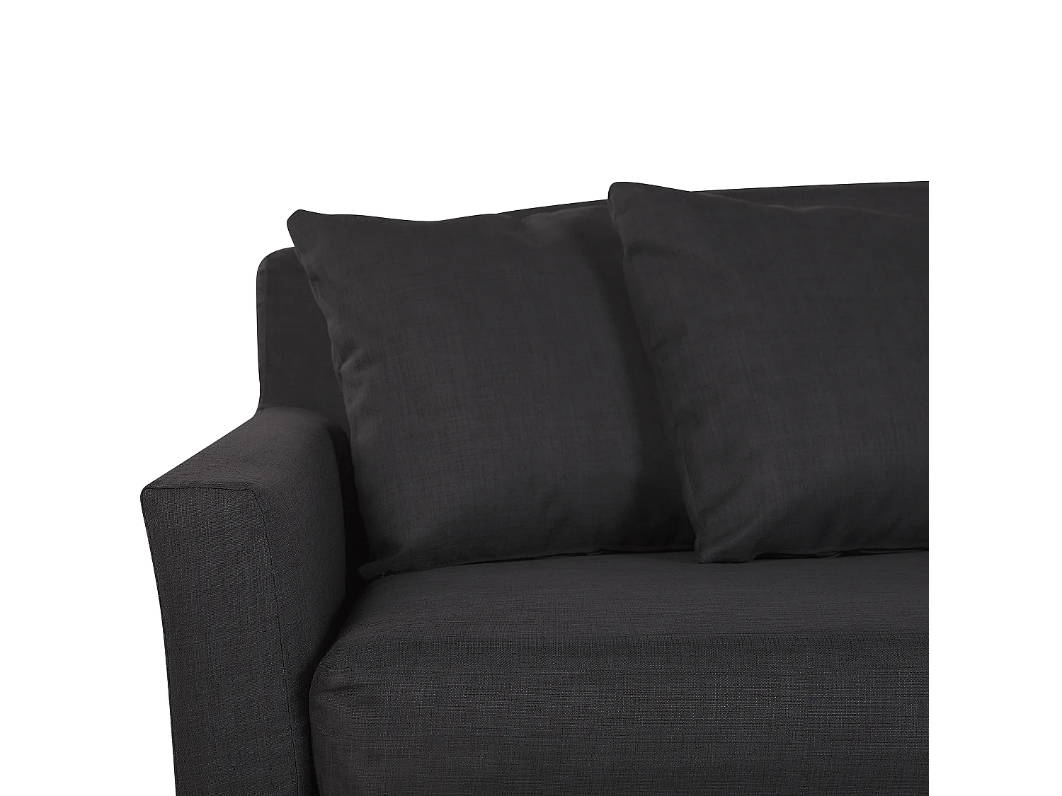 Canapé 3 places GILJA Tissu Noir