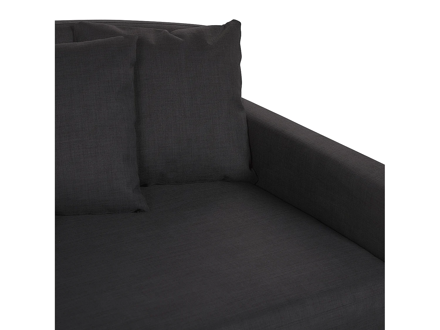 Canapé 3 places GILJA Tissu Noir