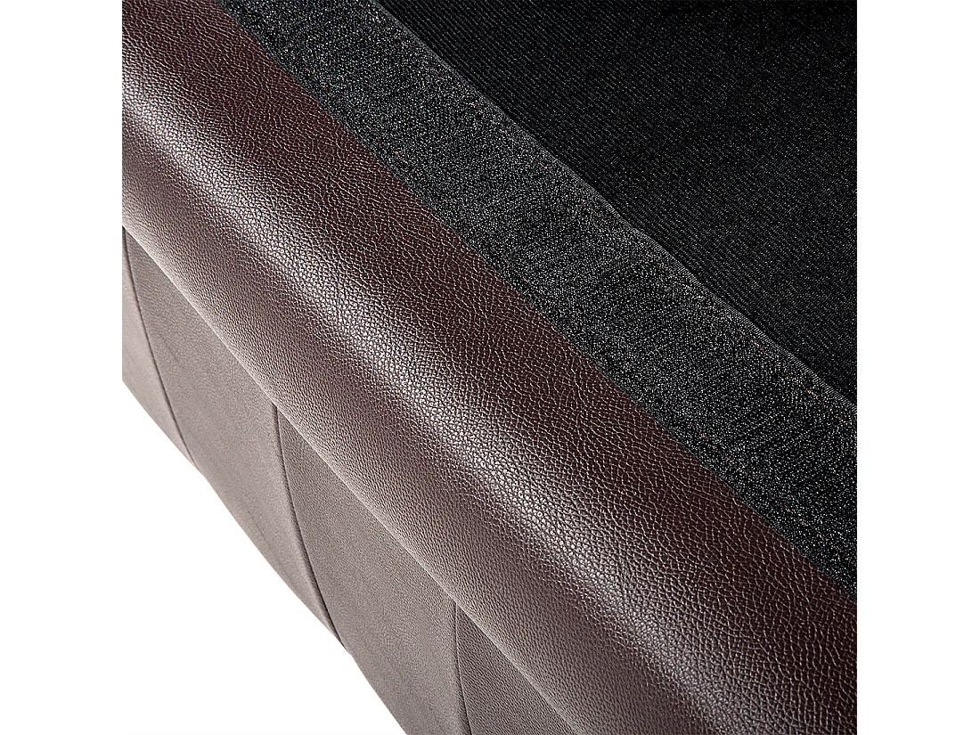 Sofá CHESTERFIELD Pele Castanho 3 lugares