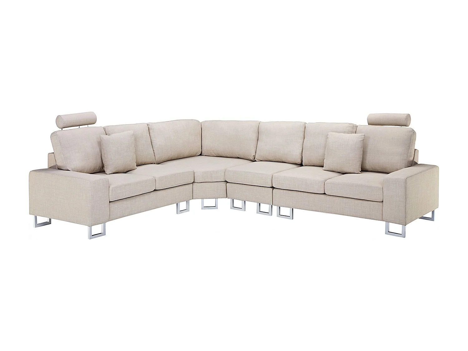 Narożnik STOCKHOLM Beżowy dla 6 osób Prawostronny