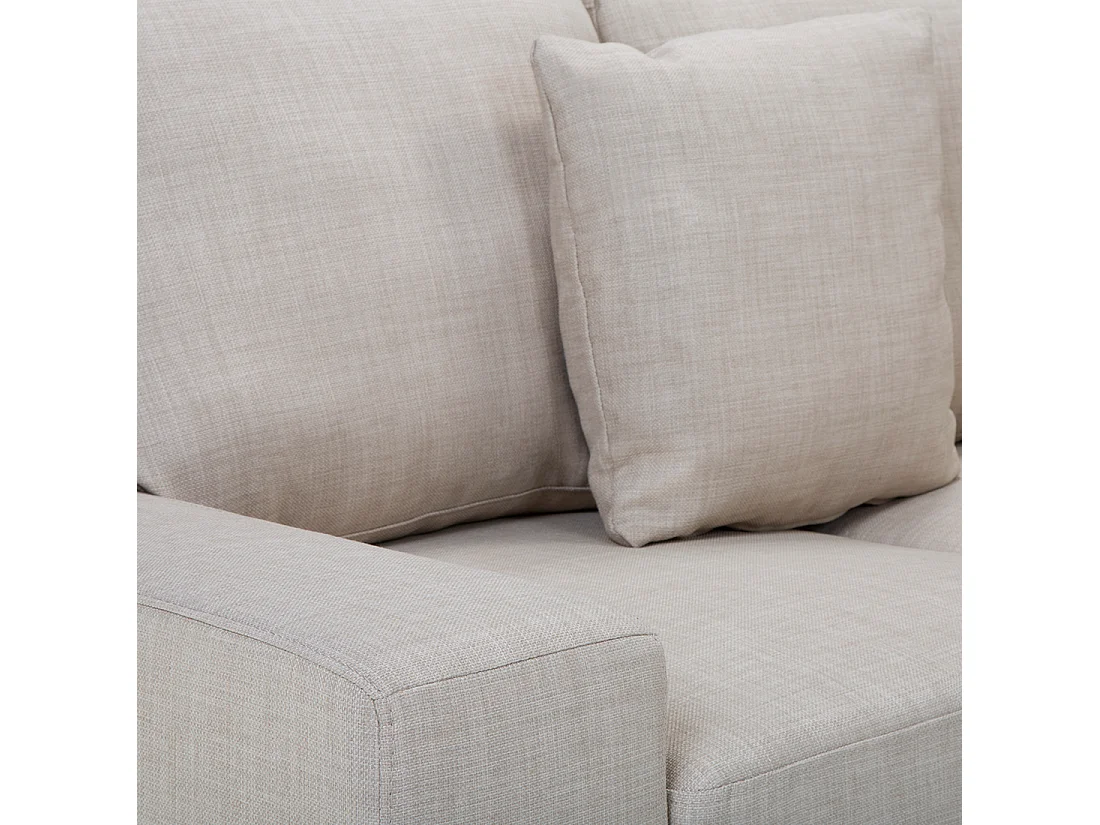 Narożnik STOCKHOLM Beżowy dla 6 osób Prawostronny