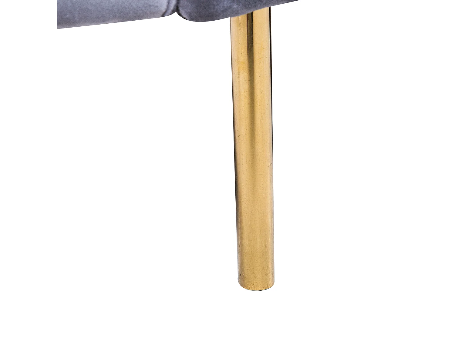 Slaapbank VISNES Fluweel Grijs 3-zitter