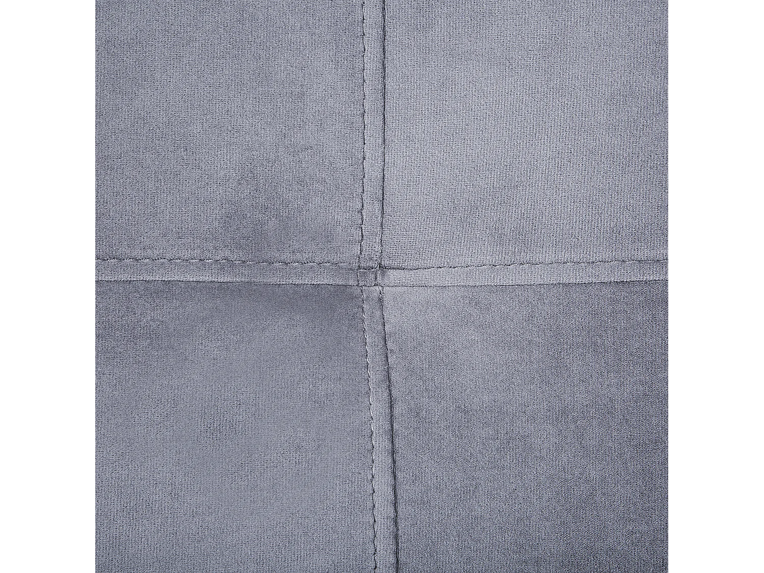 Slaapbank VISNES Fluweel Grijs 3-zitter