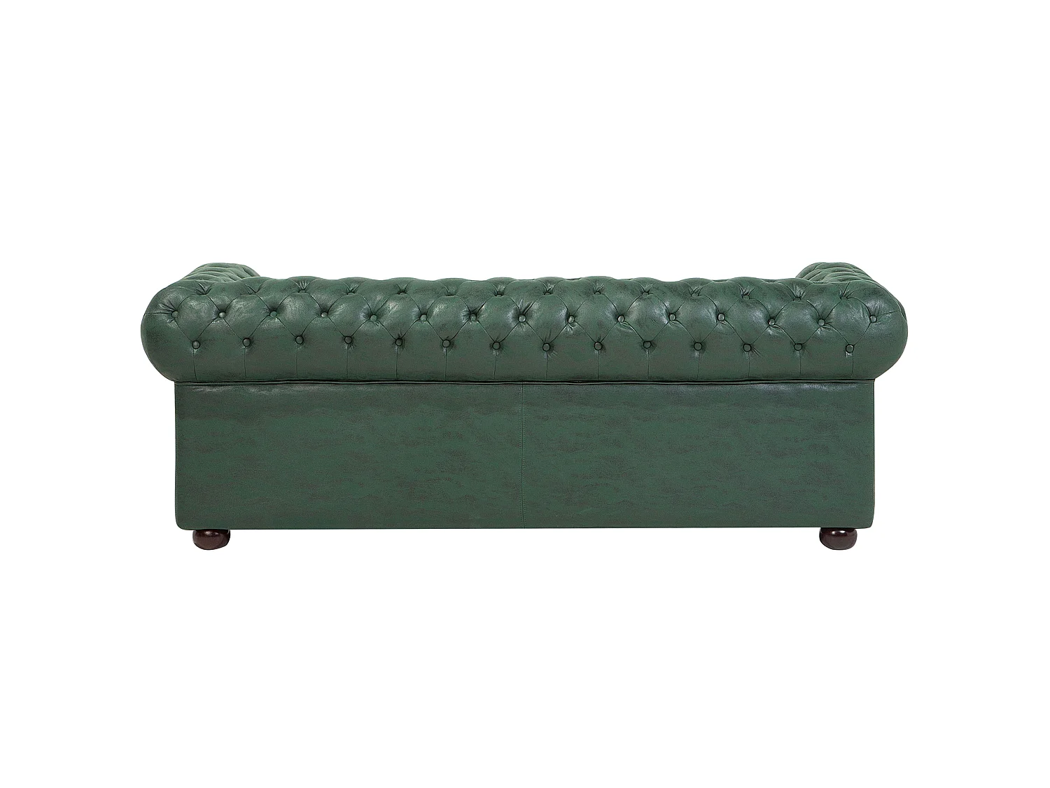 Divano CHESTERFIELD Pelle sintetica Verde 3 posti