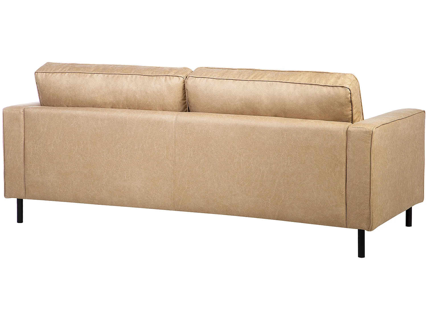 Bank SAVALEN Kunstleer Beige 3-zitter