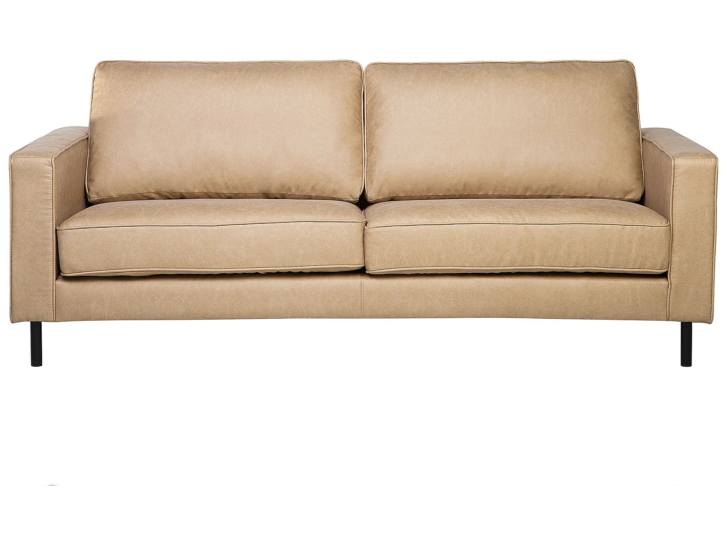 Canapé 3 places SAVALEN Cuir PU Beige