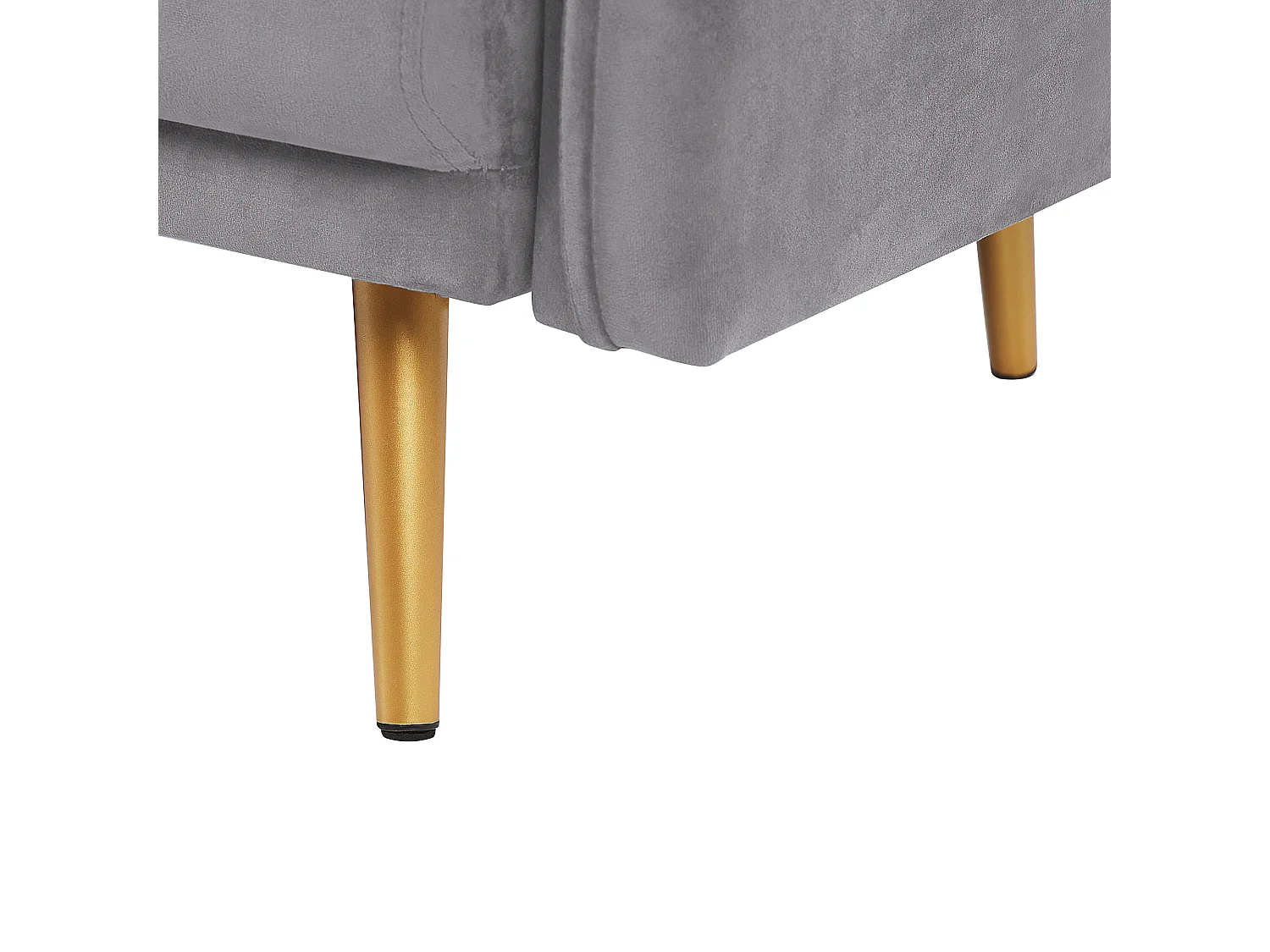 Divano MAURA Velluto Grigio 3 posti