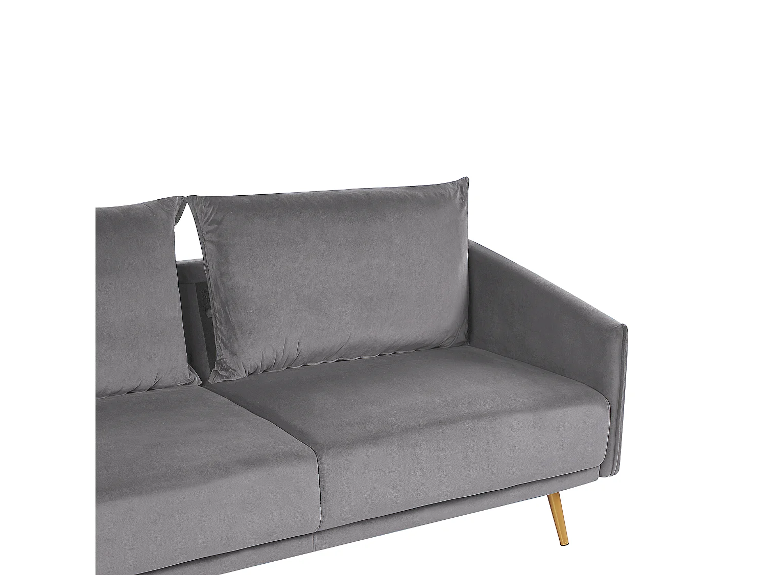 Canapé 3 places MAURA Velours Gris