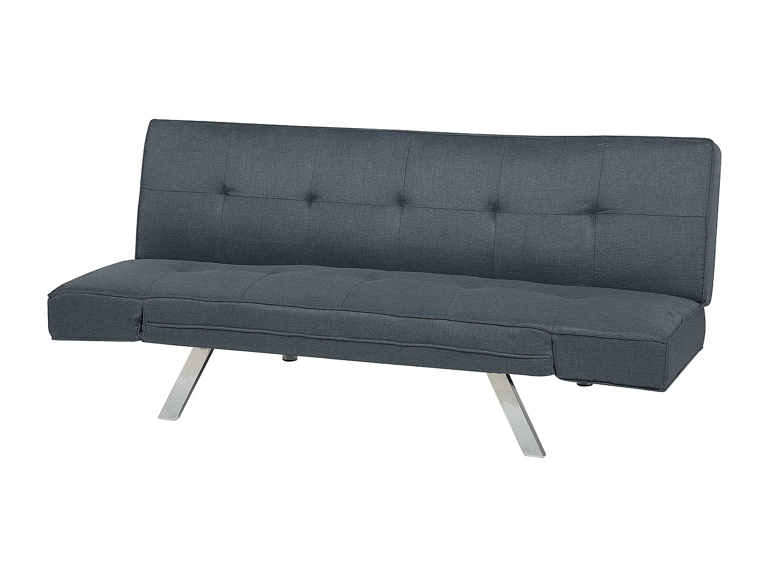 Divano letto BRISTOL Tessuto Blu scuro 3 posti