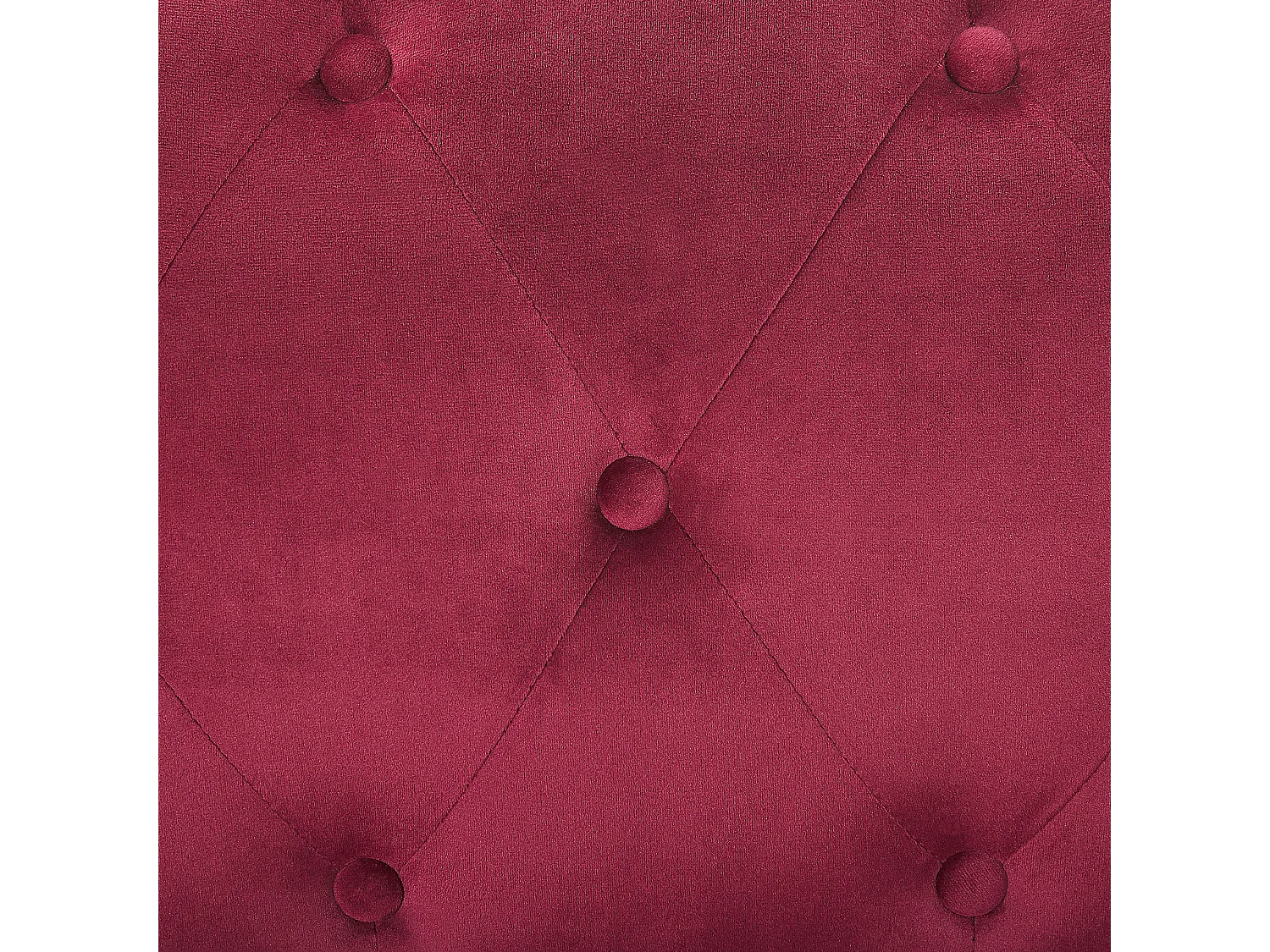 Canapé d'Angle Côté Droit - Flen - en Velours, Rouge Bordeaux