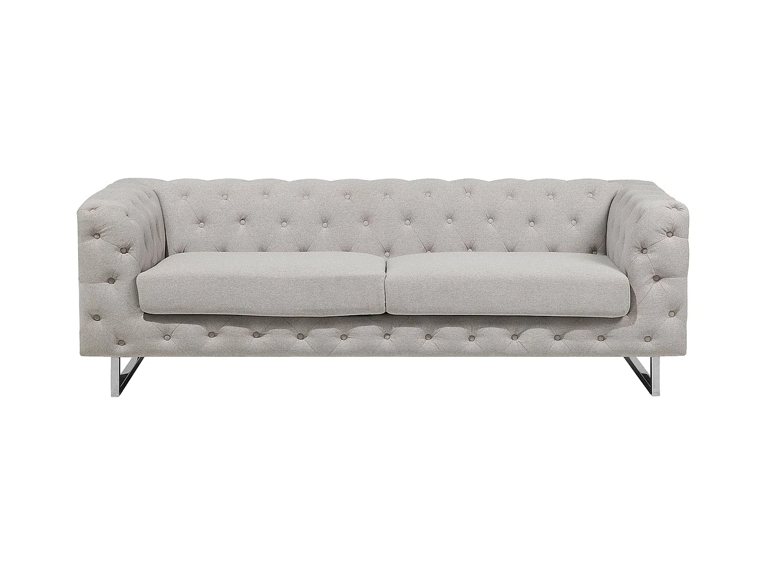 Canapé 3 places VISSLAND Tissu Beige clair