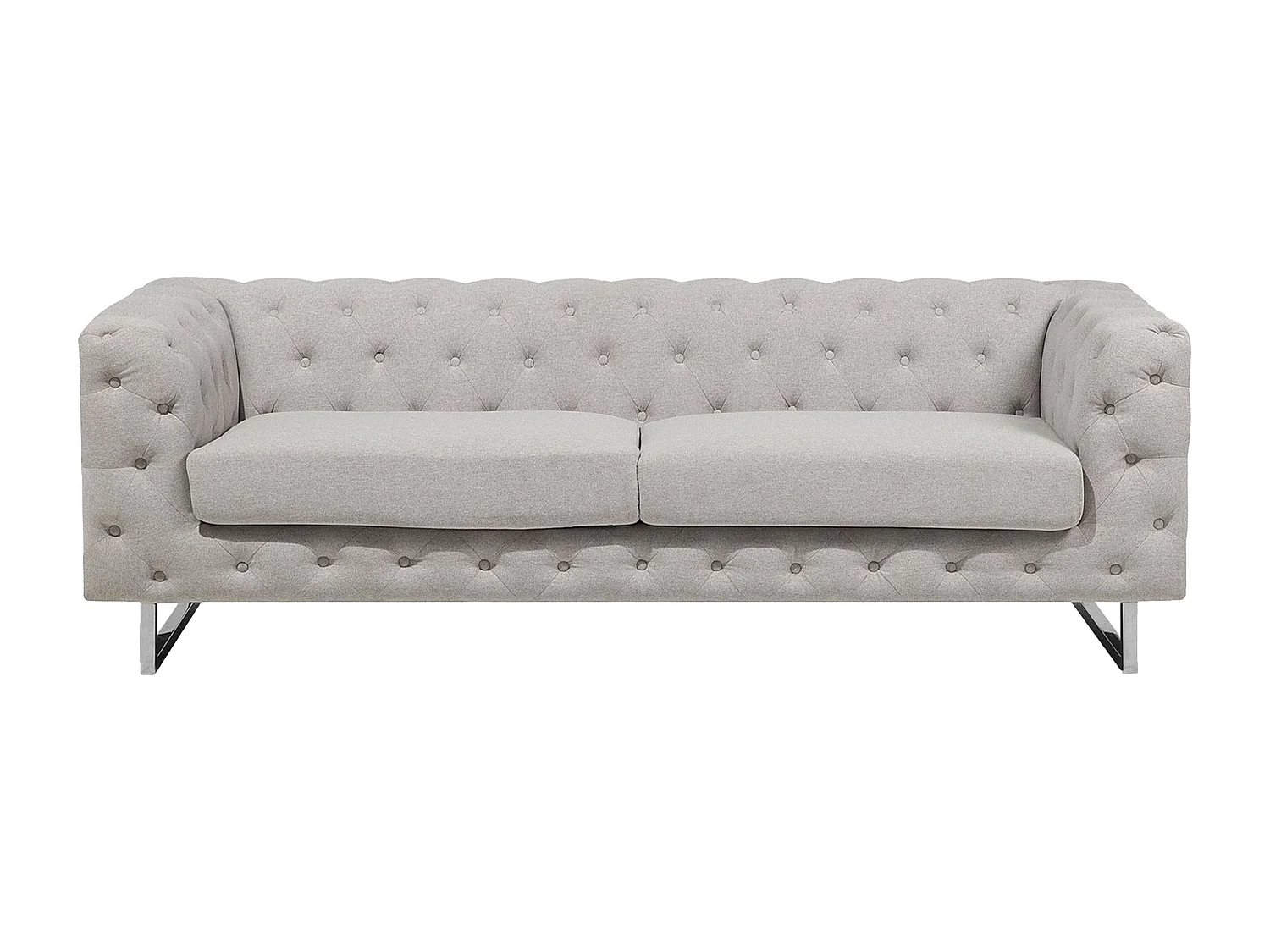 Canapé 3 places VISSLAND Tissu Beige clair