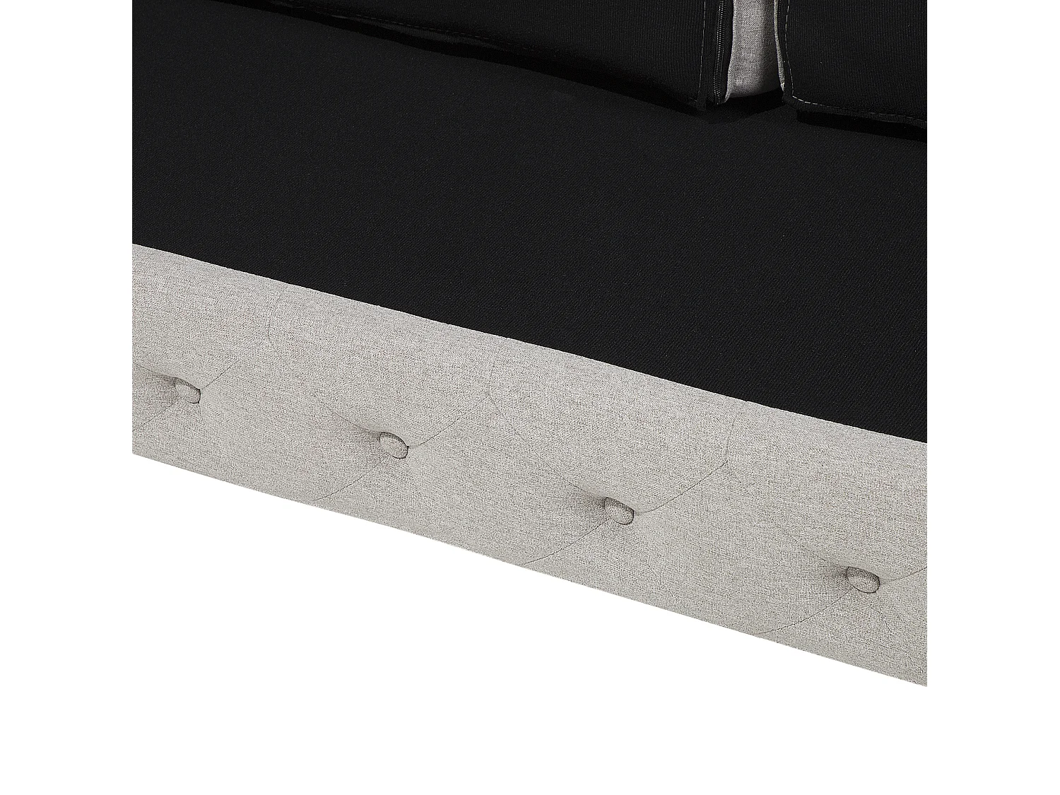 Canapé 3 places VISSLAND Tissu Beige clair