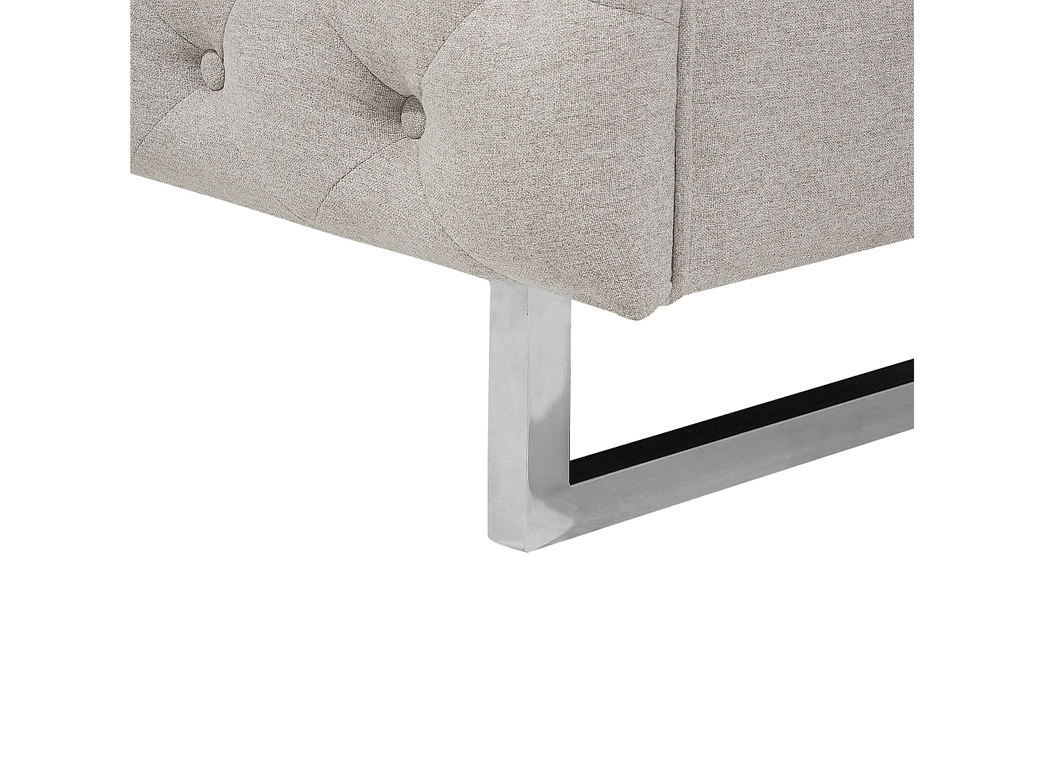 Canapé 3 places VISSLAND Tissu Beige clair