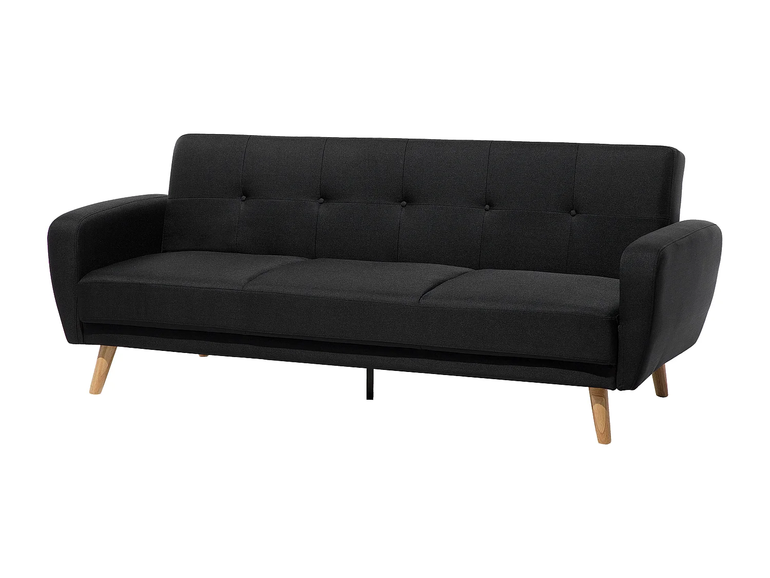 Sofá cama FLORLI Tela Negro 3 plazas