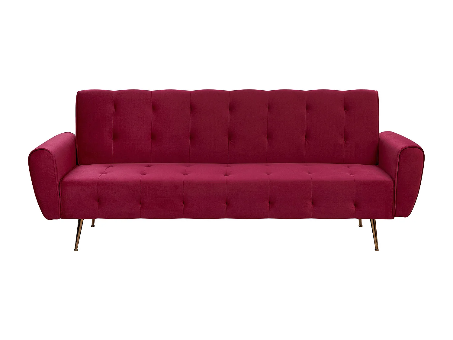 Slaapbank SELNES Bordeaux Fluweel