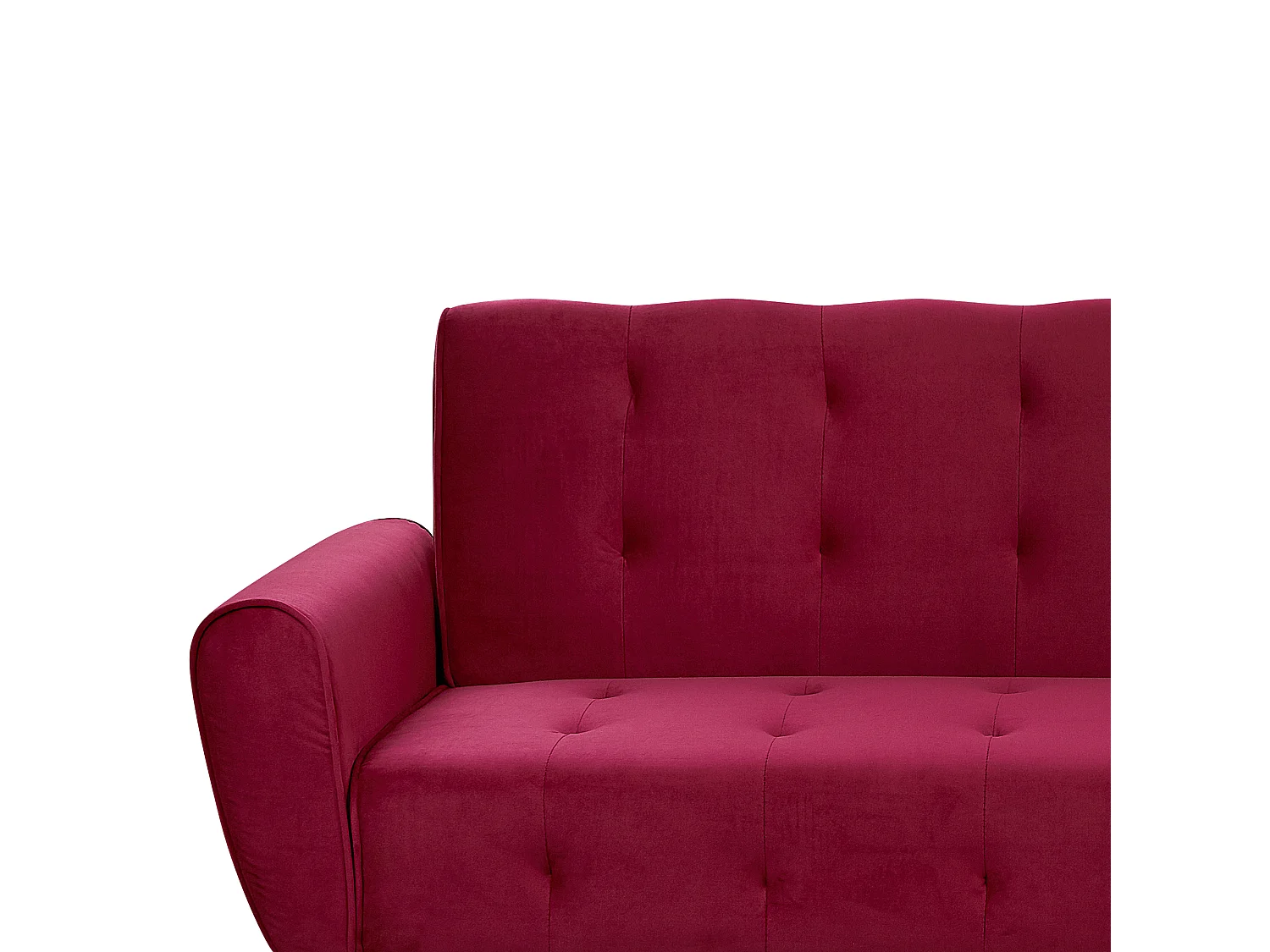 Slaapbank SELNES Bordeaux Fluweel