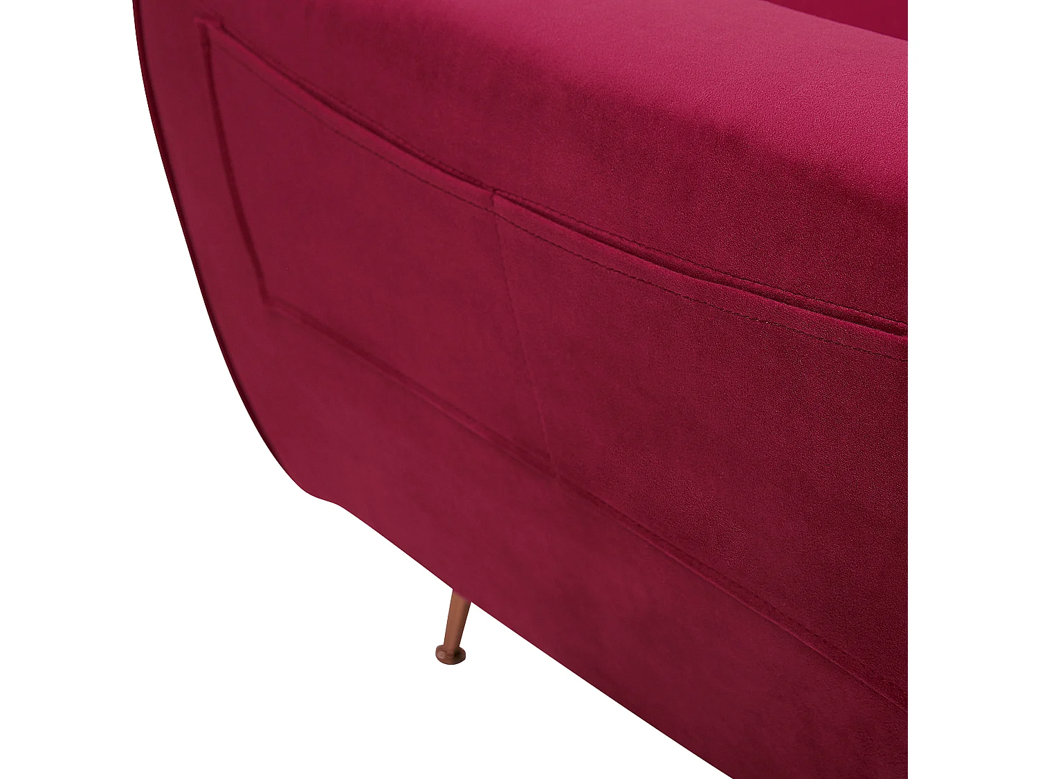 Slaapbank SELNES Bordeaux Fluweel