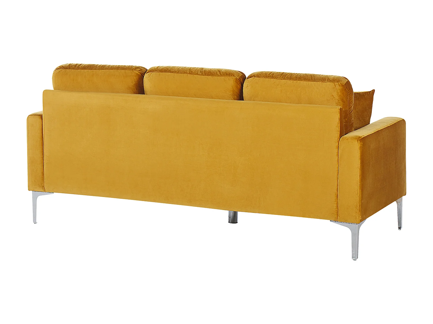 Canapé 3 places GAVLE Velours Moutarde