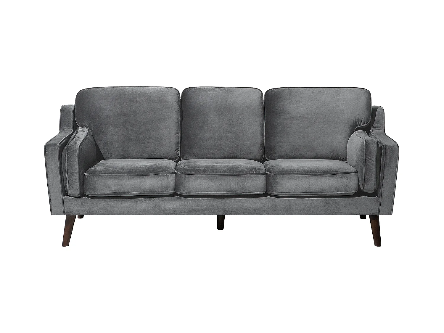 Canapé 3 places LOKKA Velours Gris foncé