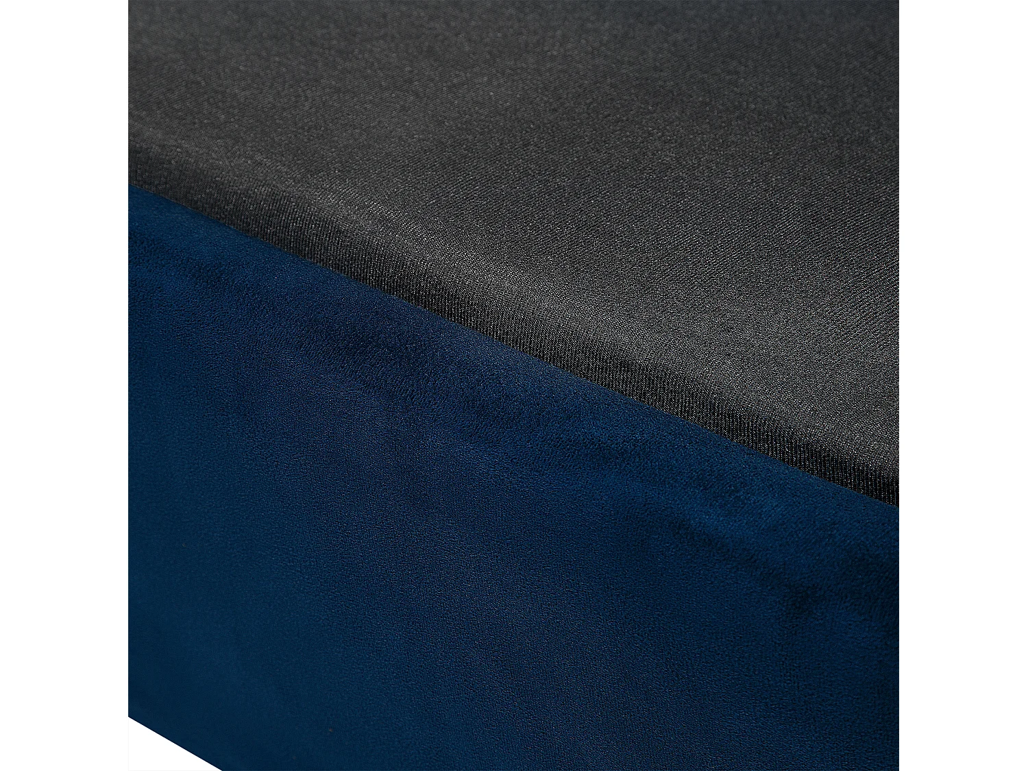 Sofá FALUN Veludo Azul marinho 3 lugares