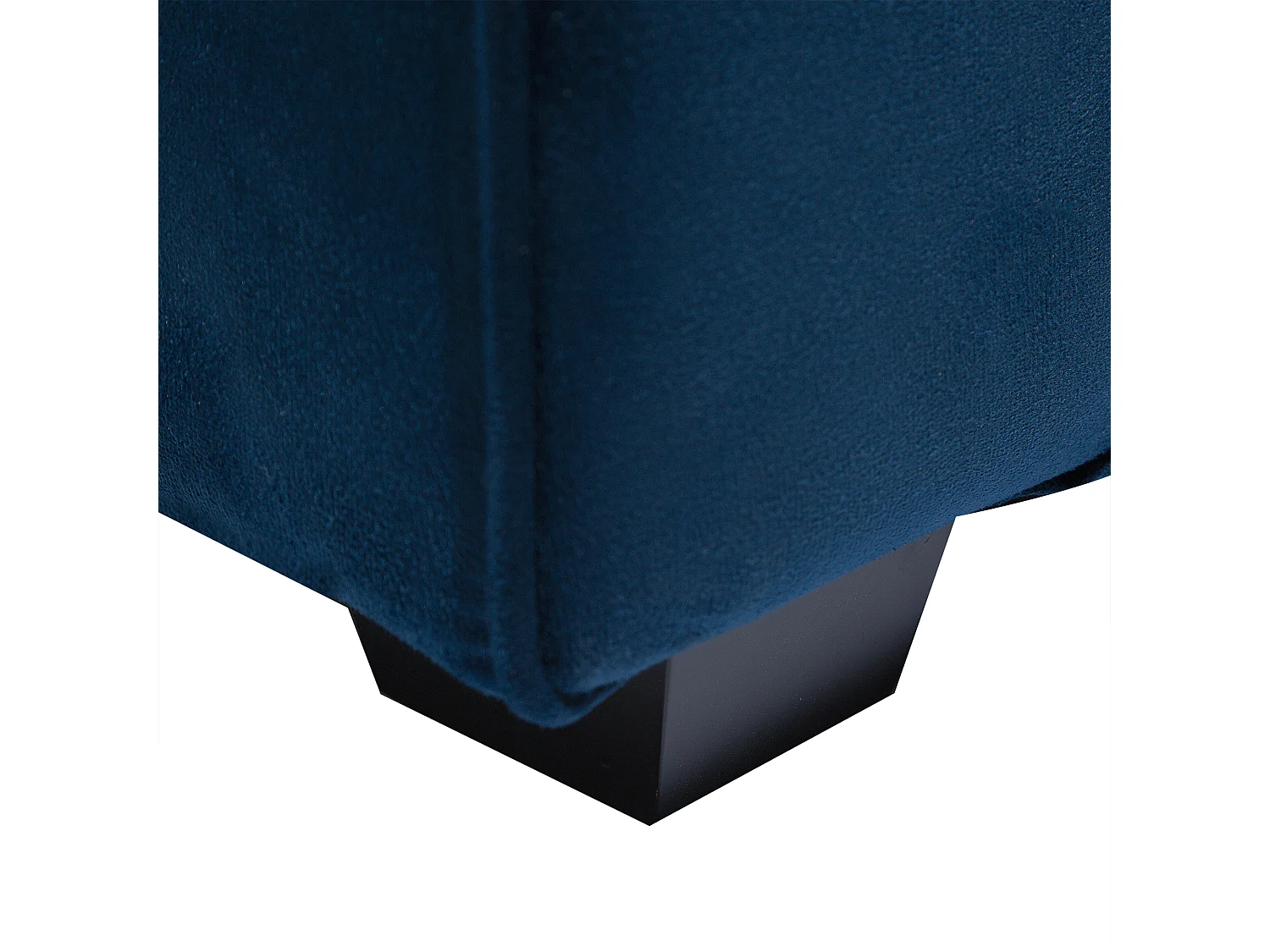 Sofá FALUN Veludo Azul marinho 3 lugares