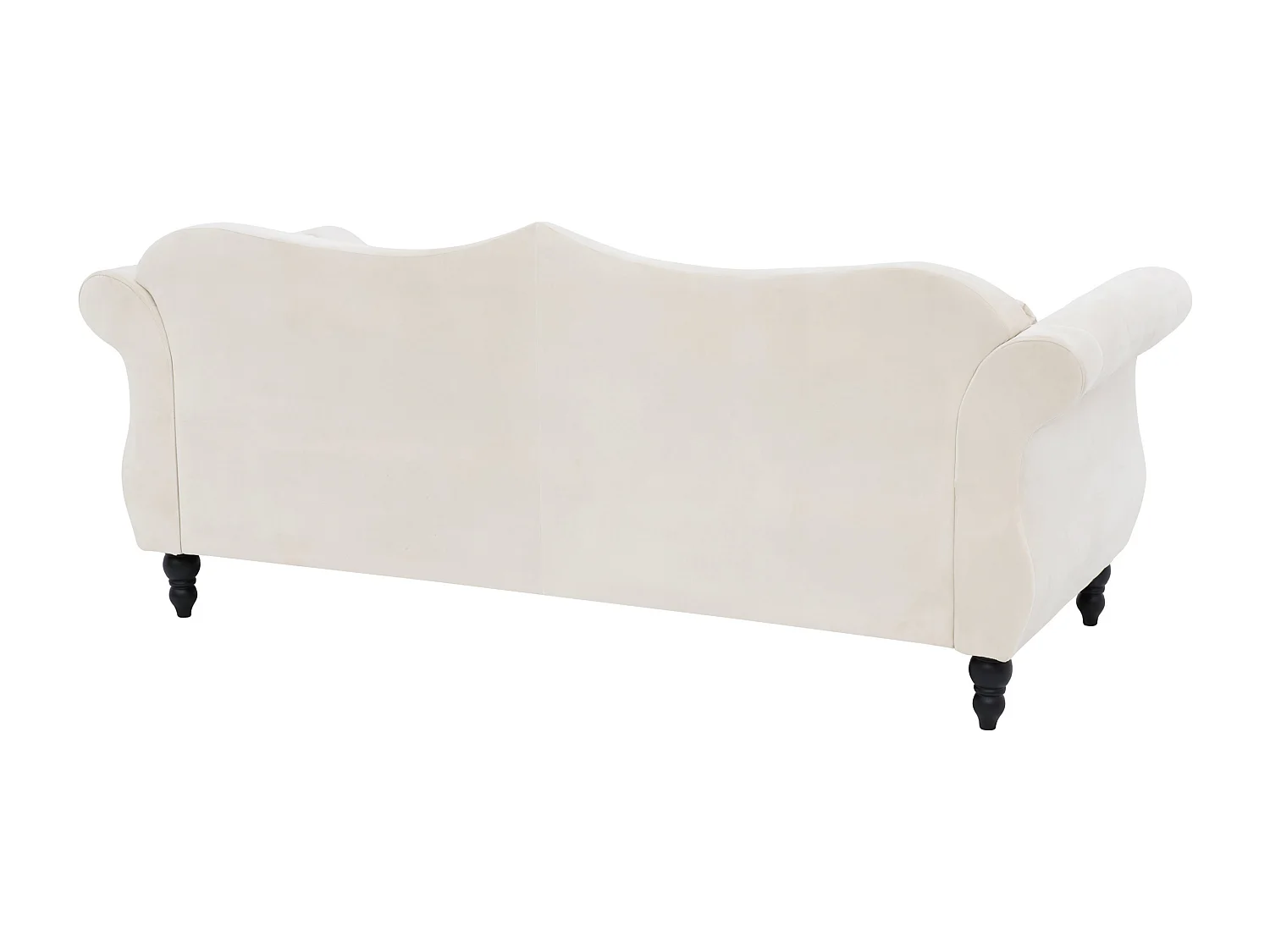 Divano SKIEN Velluto Beige 3 posti