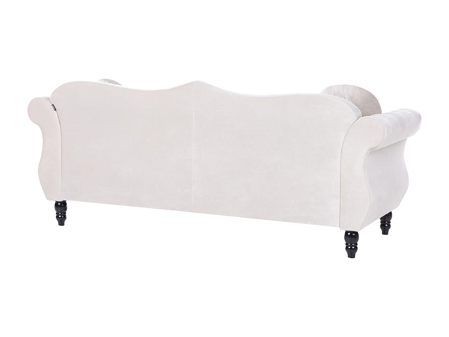 Canapé 3 places SKIEN Velours Beige clair