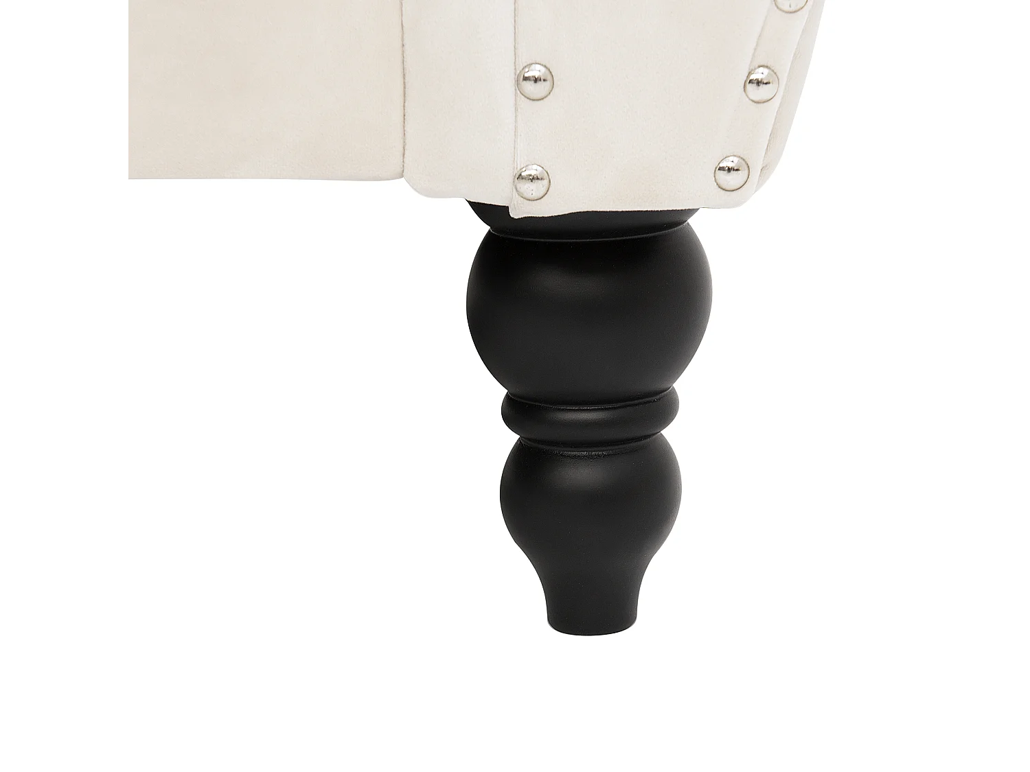 Canapé 3 places SKIEN Velours Beige clair