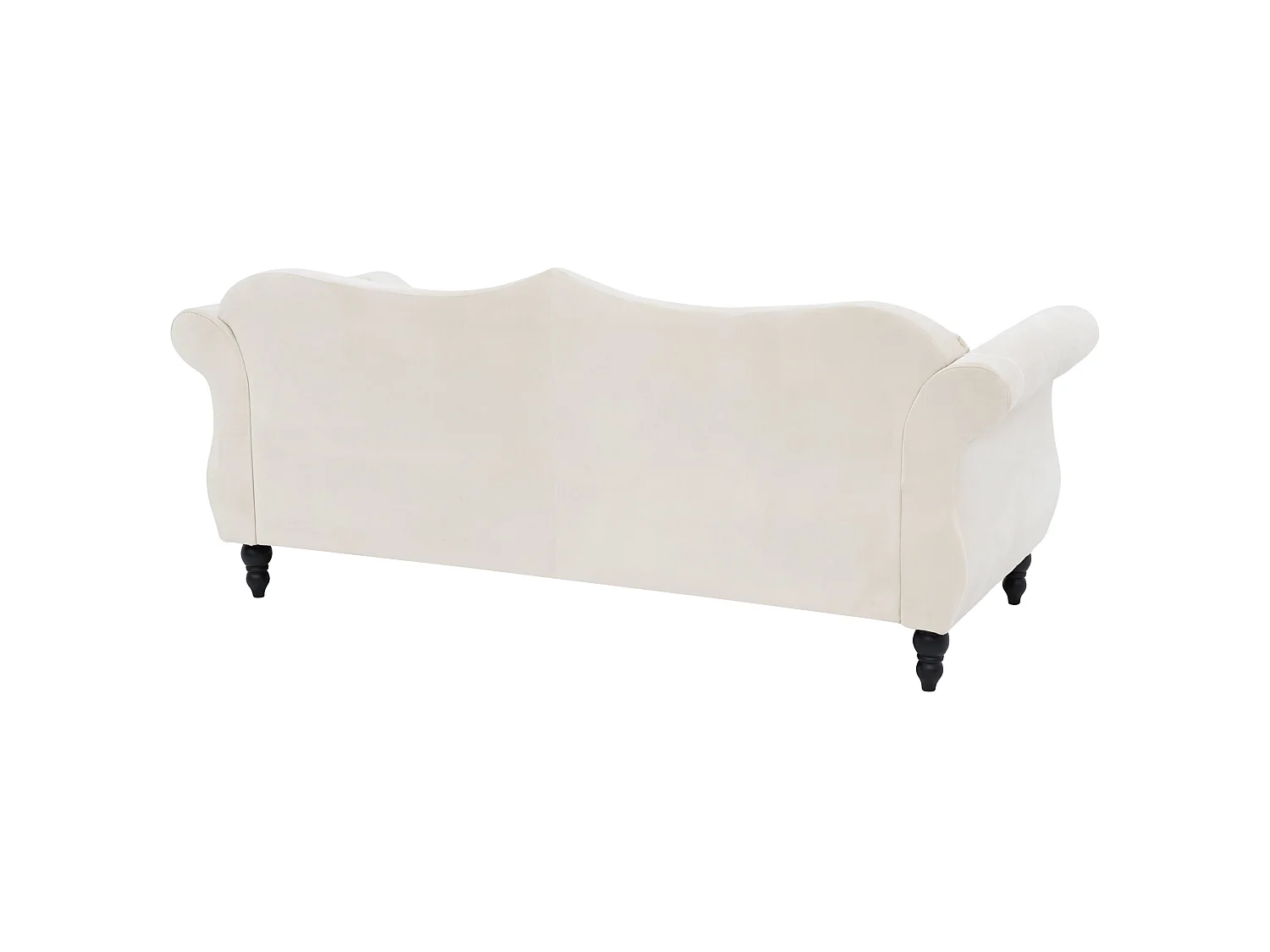 Bank SKIEN Fluweel Beige 3-zitter