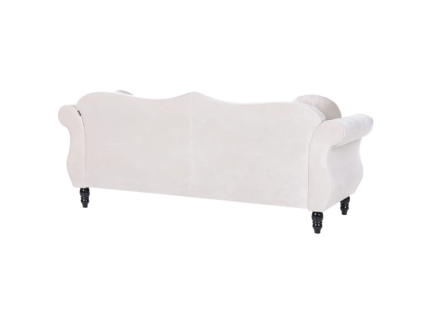 Bank SKIEN Fluweel Beige 3-zitter