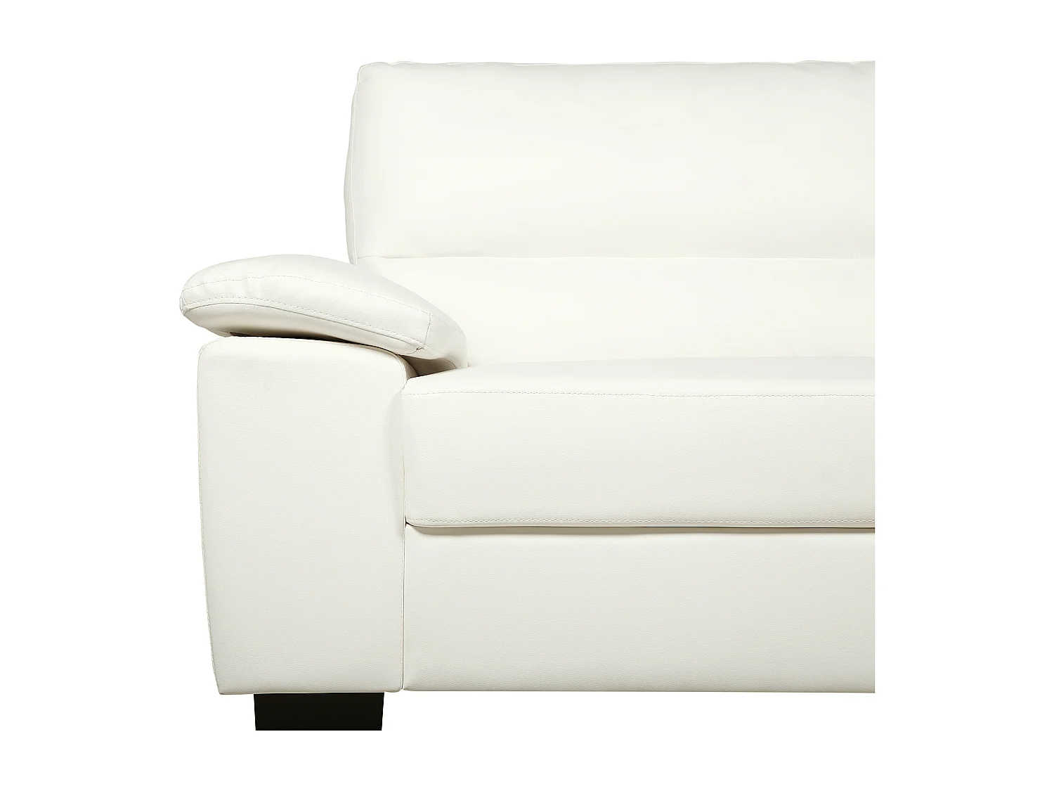 Bank VOGAR Kunstleer Lichtbeige 3-zitter