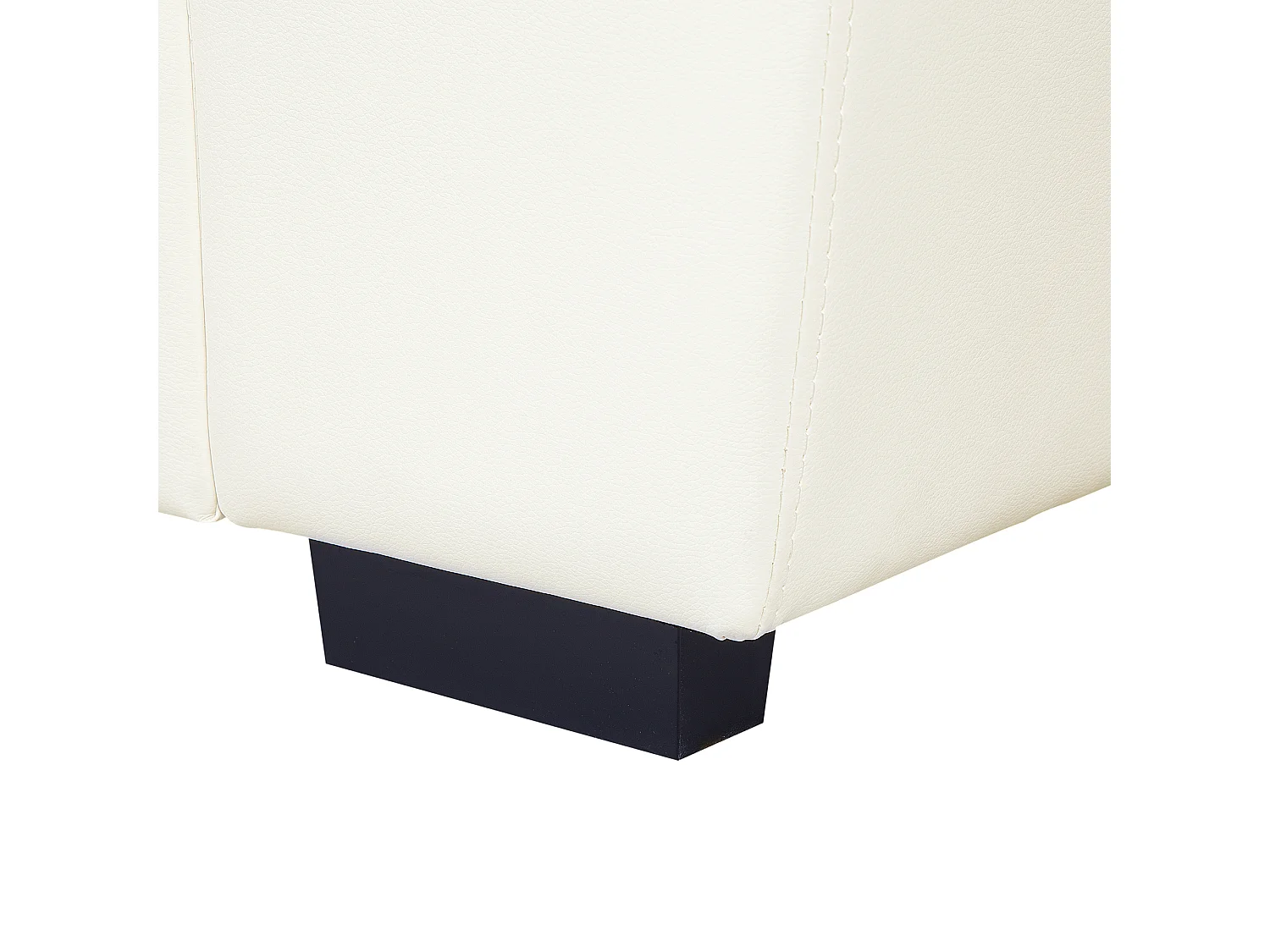 Bank VOGAR Kunstleer Lichtbeige 3-zitter