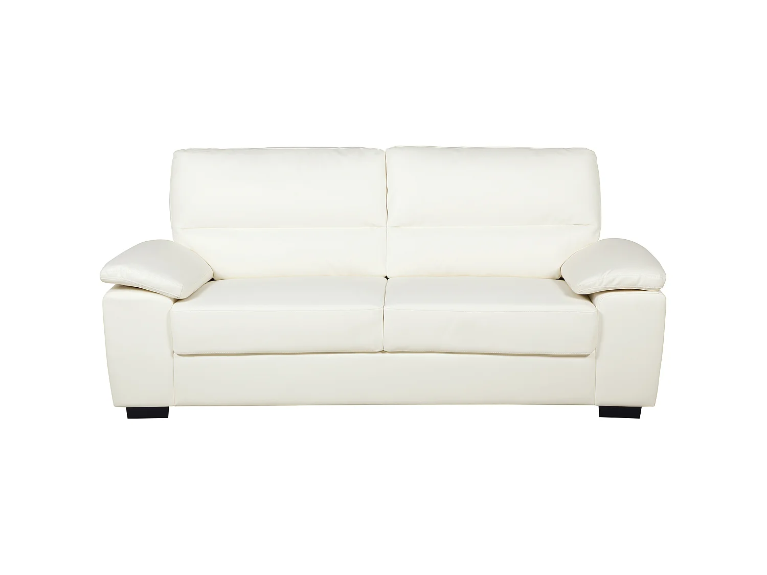 Divano VOGAR Pelle sintetica Beige chiaro 3 posti