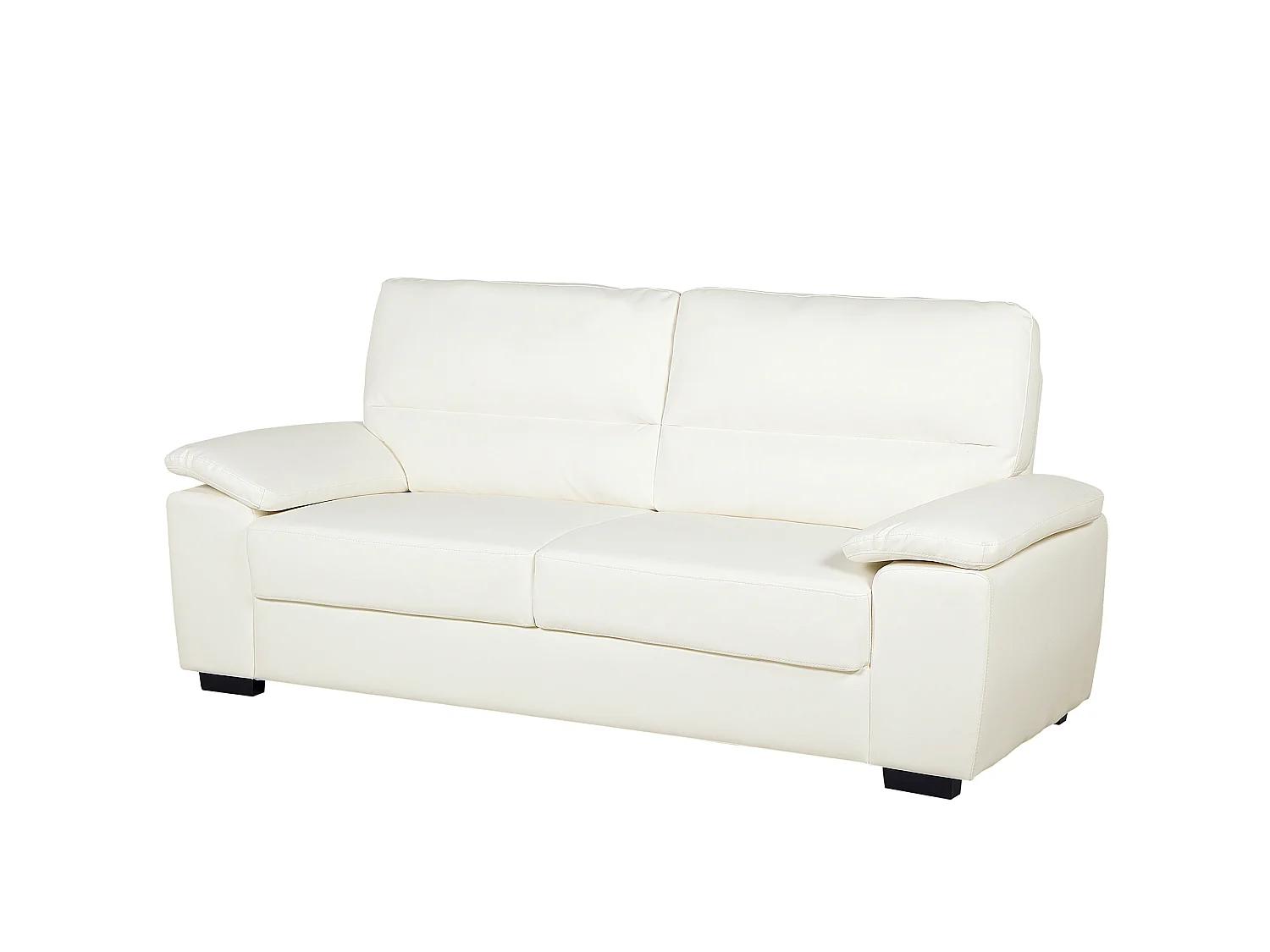 Divano VOGAR Pelle sintetica Beige chiaro 3 posti