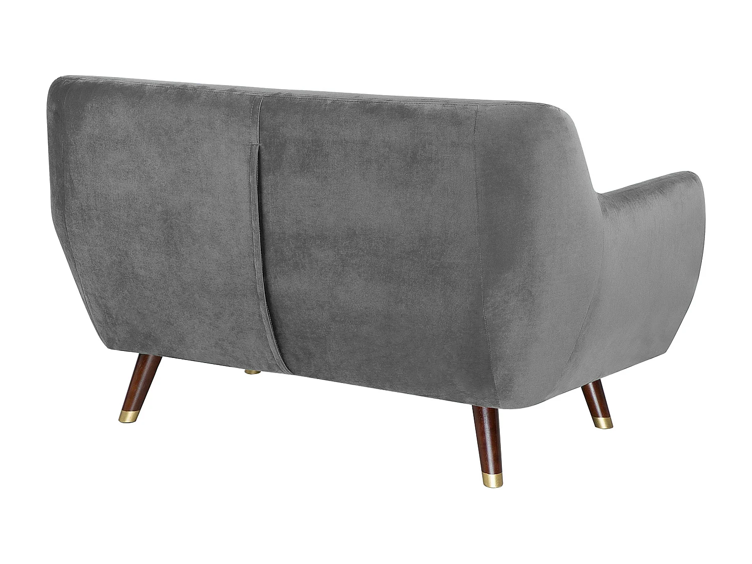 Bank BODO Fluweel Grijs 2-zitter