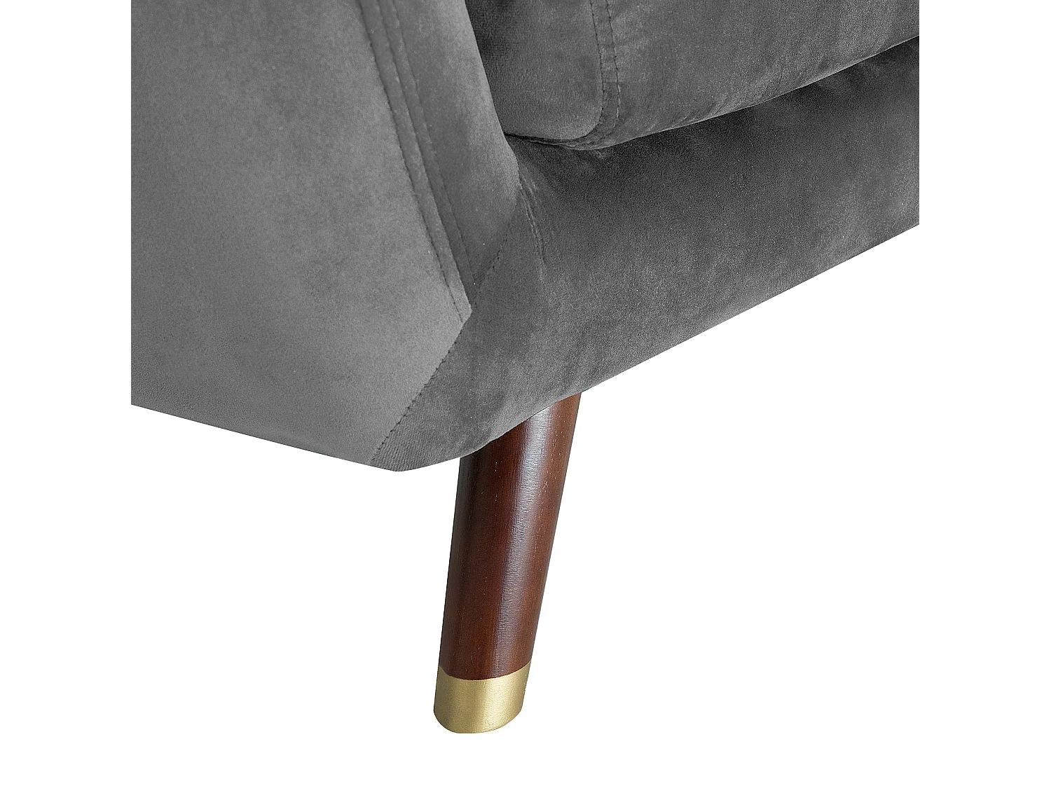 Bank BODO Fluweel Grijs 2-zitter