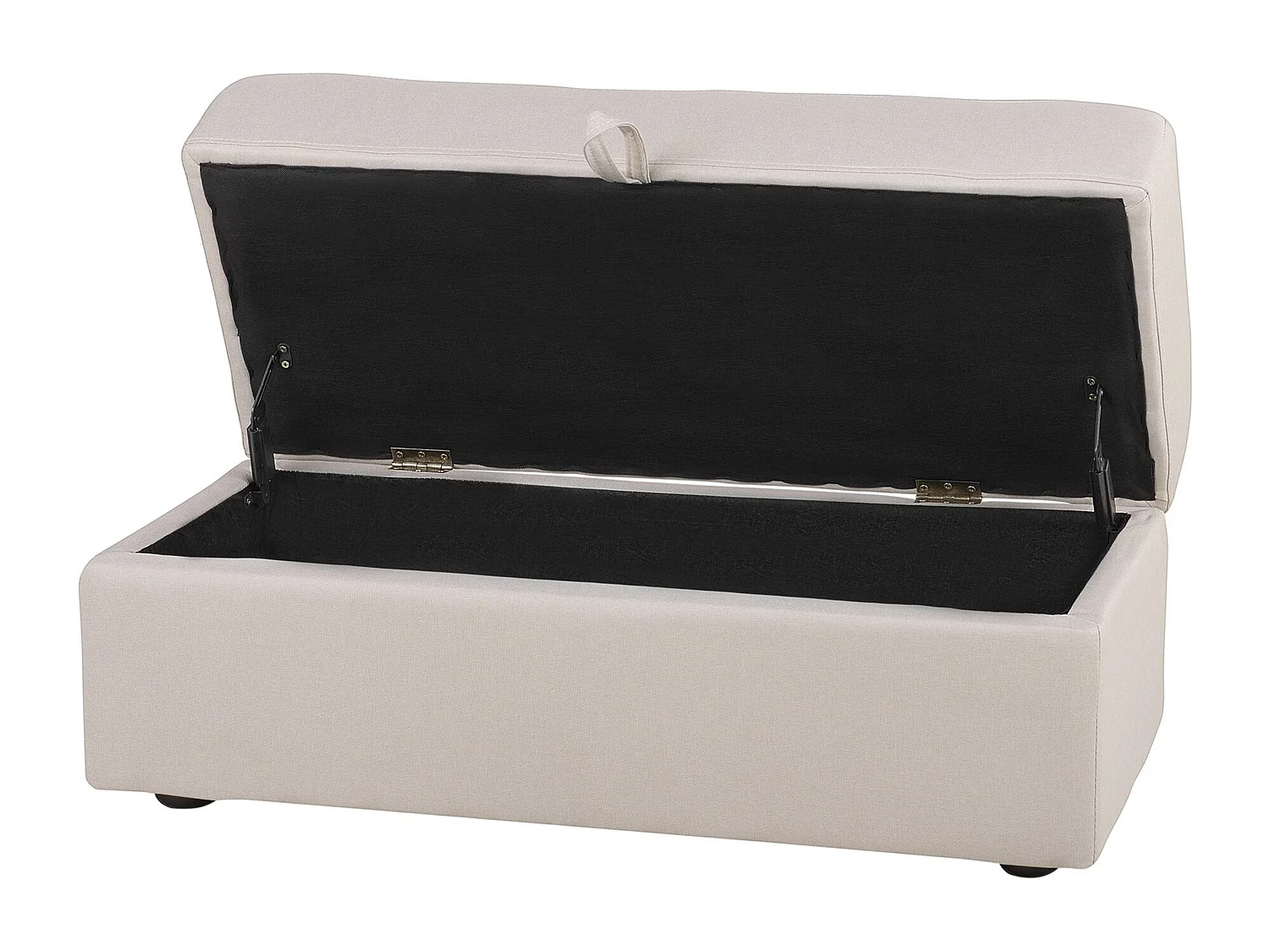 Canapé-lit 3 places FALSTER Tissu Beige avec rangement