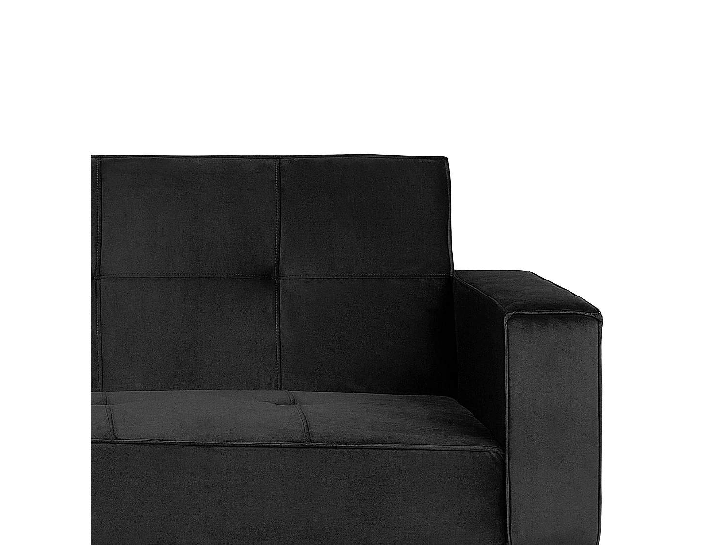 Slaapbank Fluweel Zwart VISNES