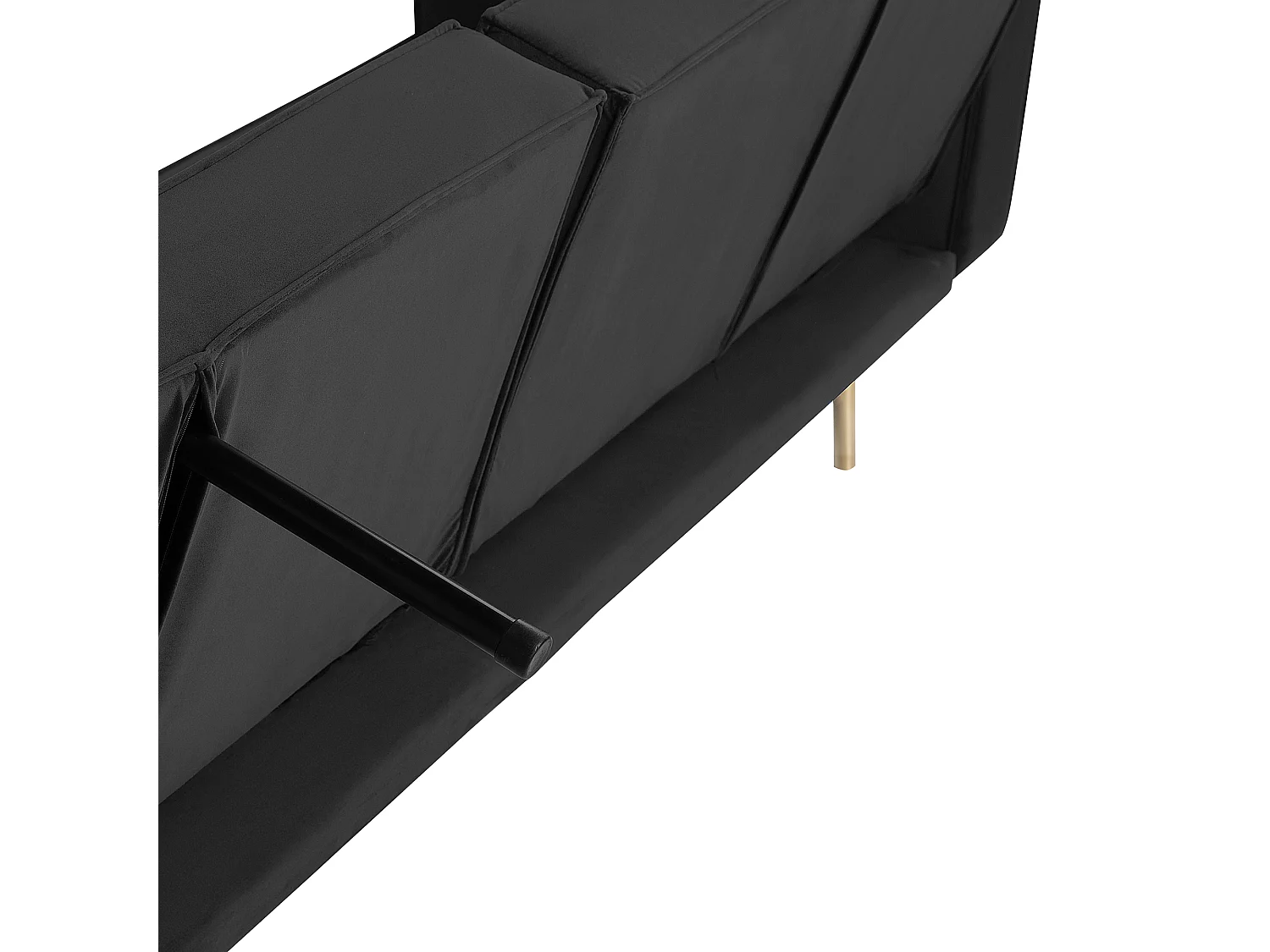 Slaapbank Fluweel Zwart VISNES