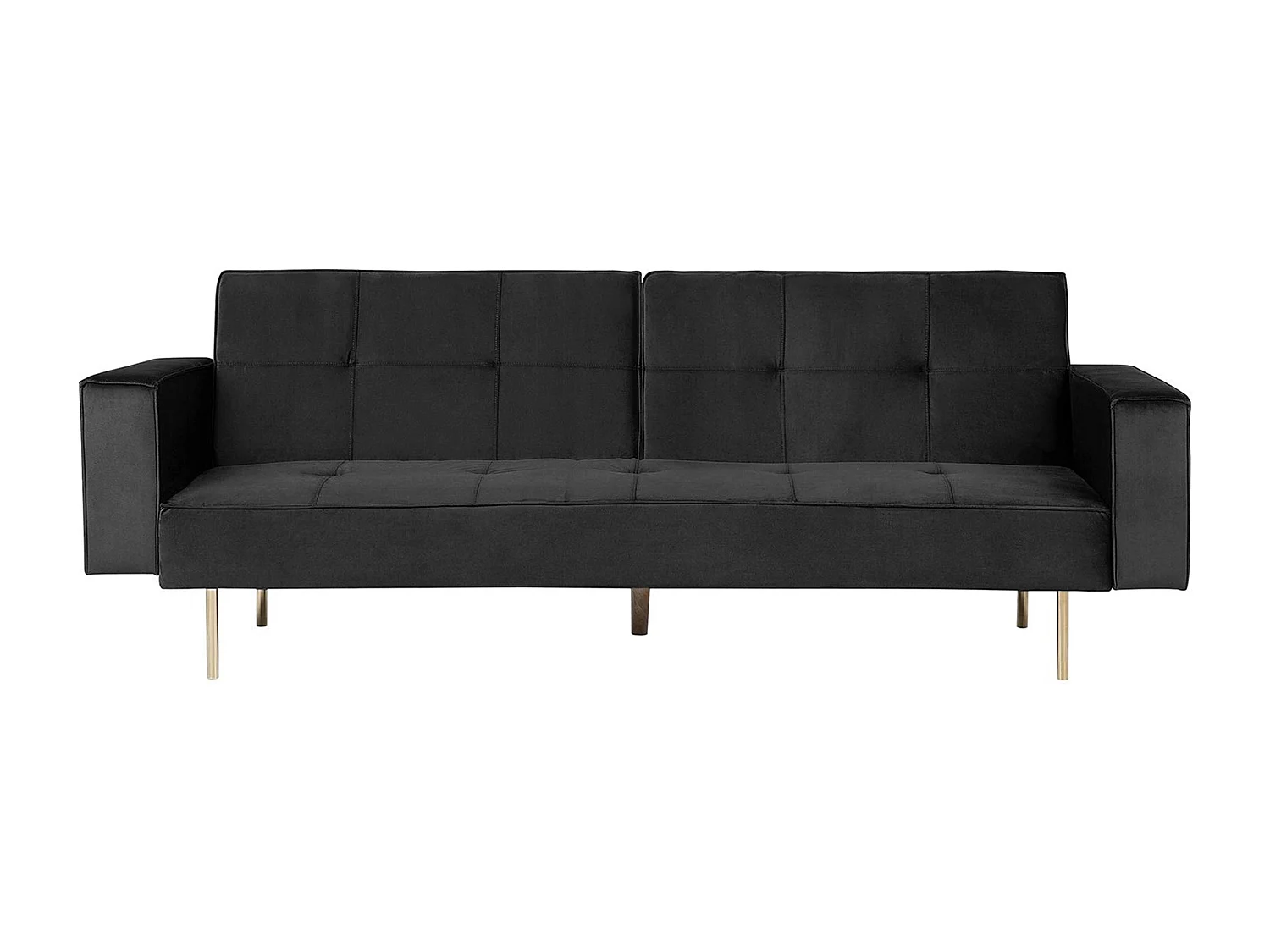 Slaapbank Fluweel Zwart VISNES